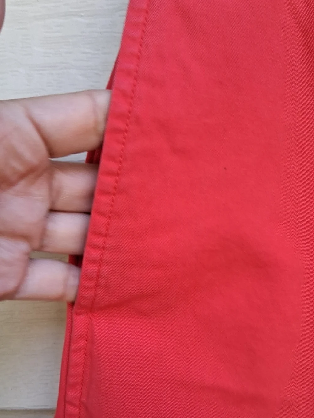 J. Crew Straight Leg Jeans in Red